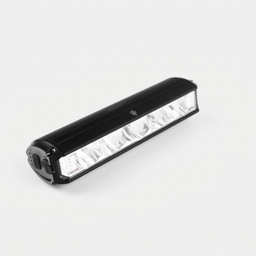 Luce Bicicletta LED Anteriore Fascio 180° USB Ricaricabile con Indicatore Batteria