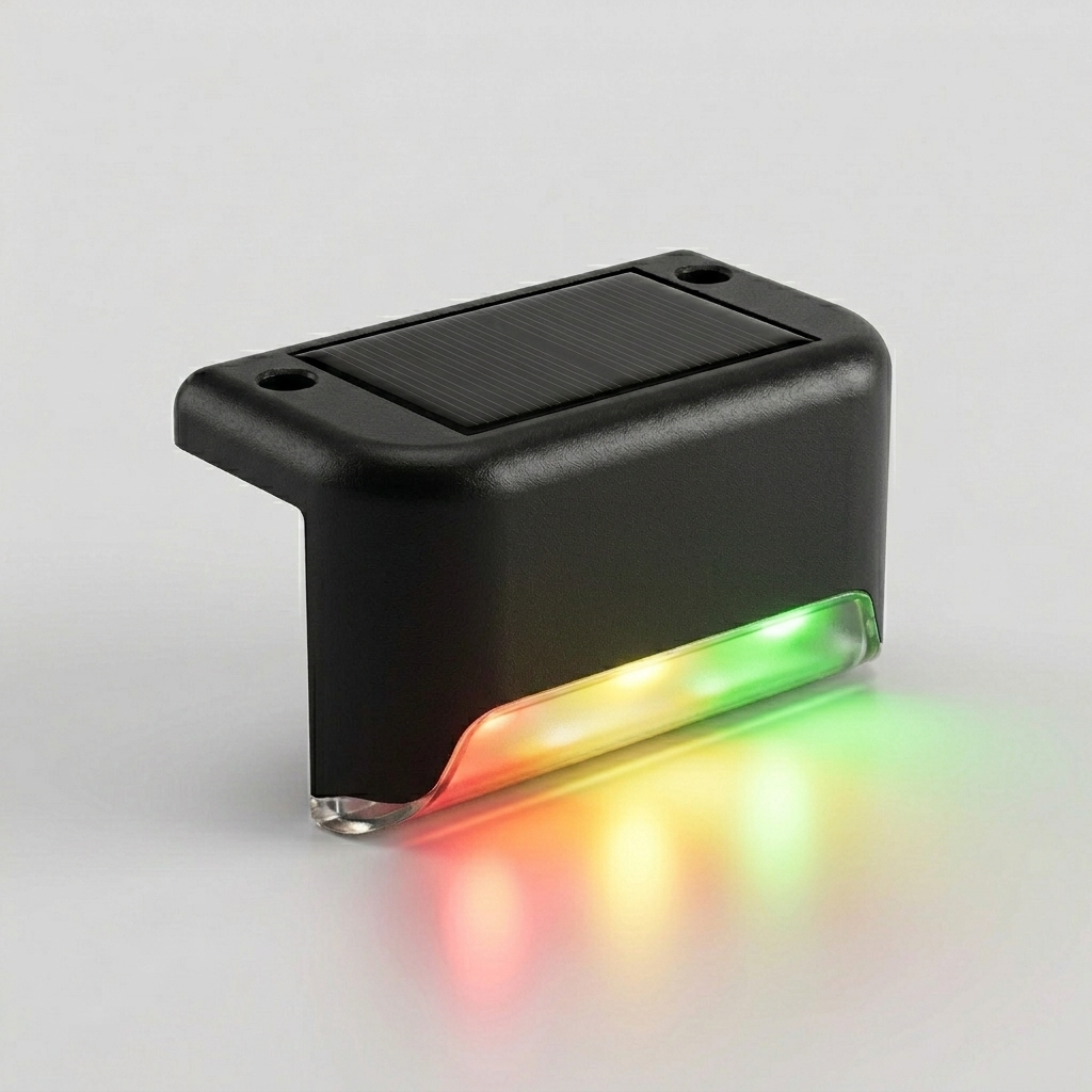 Luci Solari per Scale LED Senza Fili Autoadesive Impermeabili per Esterni Giardino