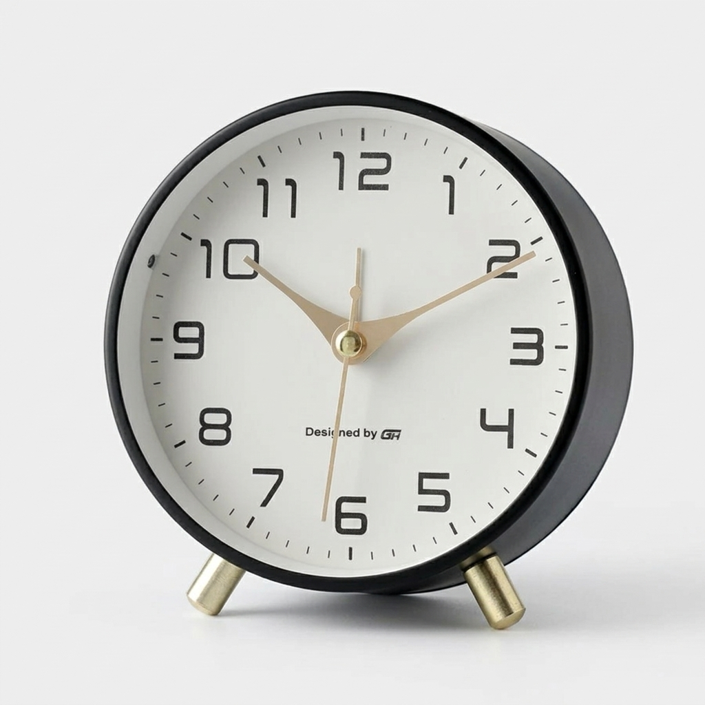Orologio da Tavolo Silenzioso Design Scandinavo Moderno Stile Minimalista