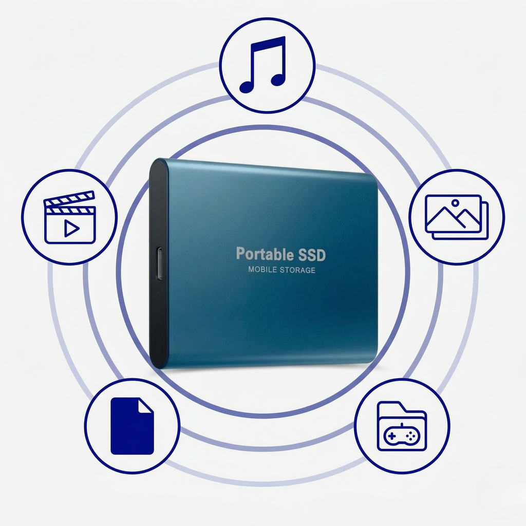 SSD Esterno Portatile USB Memoria Dati Alta Velocità