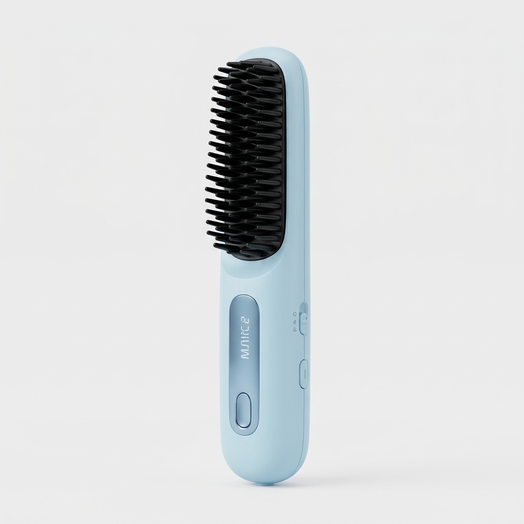 Spazzola Lisciante Capelli Riscaldamento Rapido Temperatura Regolabile
