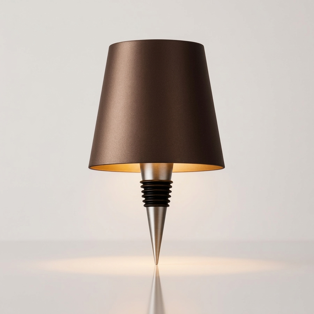 Lampada Bottiglia LED Senza Fili Ricaricabile Luce Tavolo
