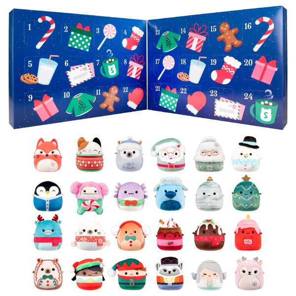 SquishJoy Set di Sorprese Festive | Calendario dell'Avvento festivo pieno di Squishmallows da coccolare!