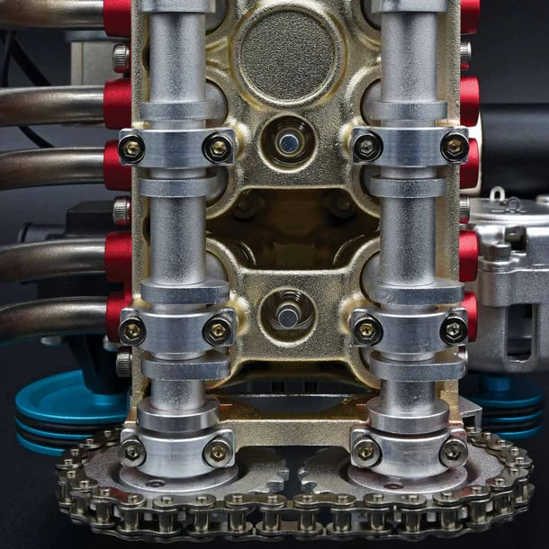 Modello di Motore Auto in Kit | 8 Cilindri | Oggetto da Collezione in Resina Massiccia | Oggetto Didattico e Decorativo