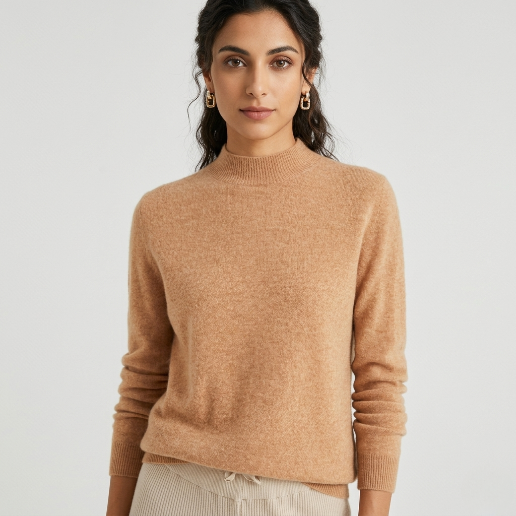 Maglione da Donna in Maglia Morbida Pullover Elegante Caldo