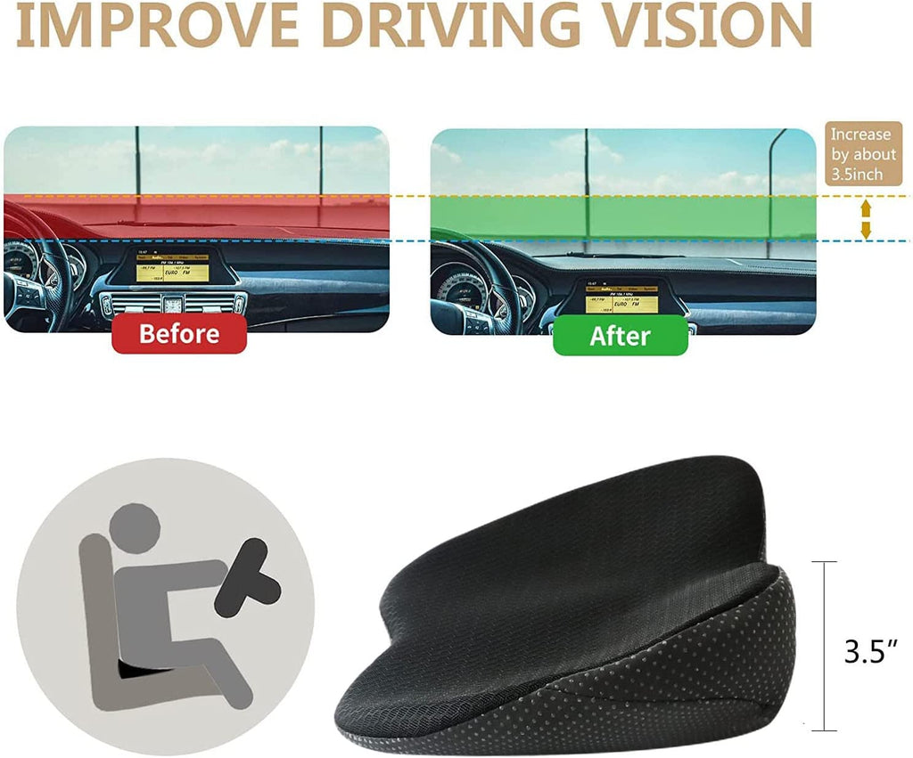 Versione Pro Cuscino Rialzato per Seggiolino Auto per Maggiore Comfort di Guida