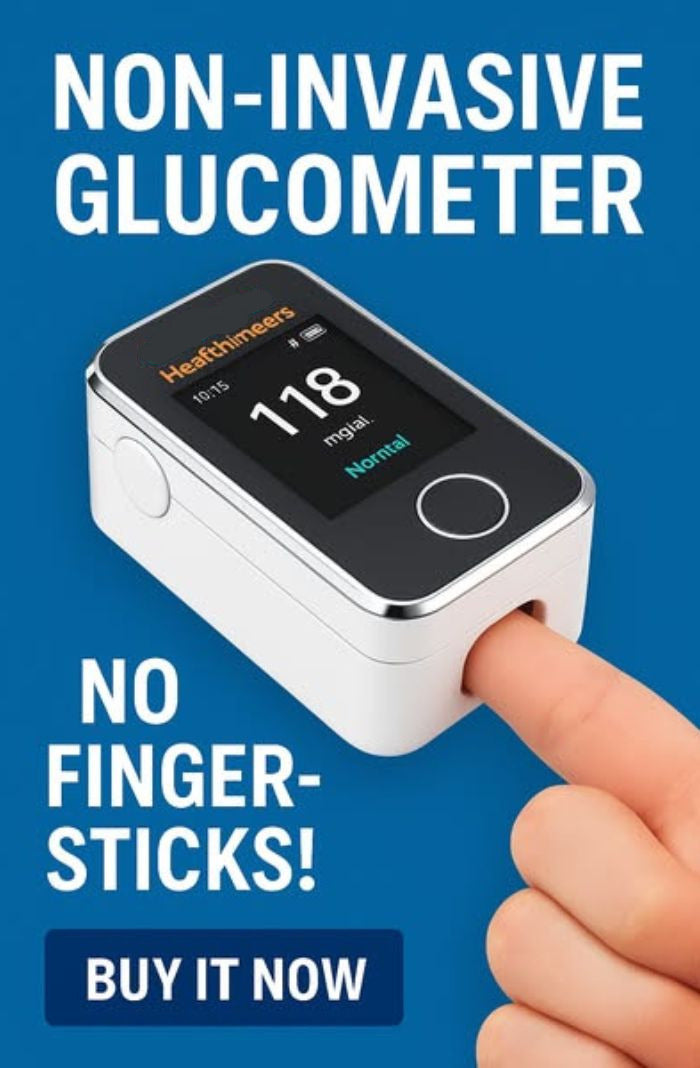 Monitor Glucosio nel Sangue Non Invasivo — Lettura in 5 Secondi | - 99% di Precisione 8-1