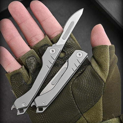 BladeSwift - Coltello pieghevole con 10 lame intercambiabili