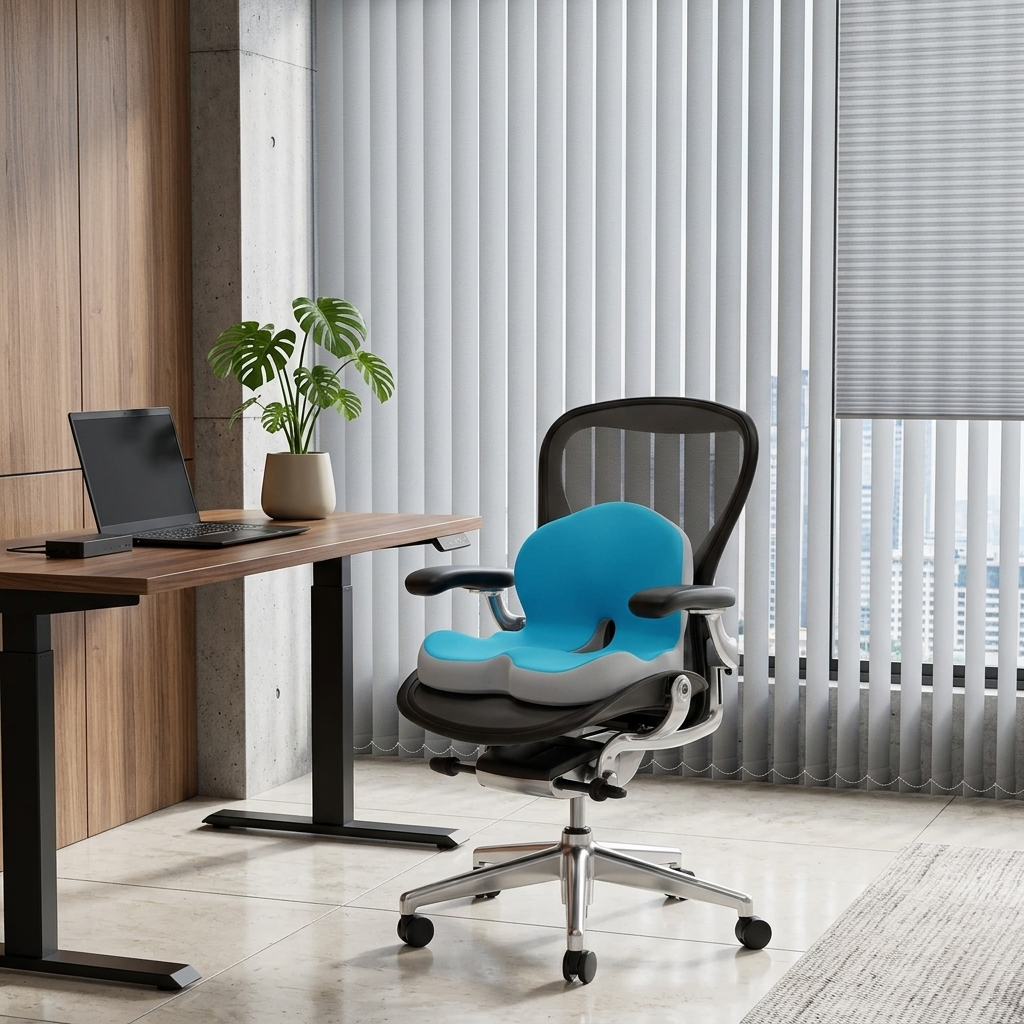 Cuscino in Memory Foam Ergonomico Supporto Seduta per Ufficio Postura e Comfort