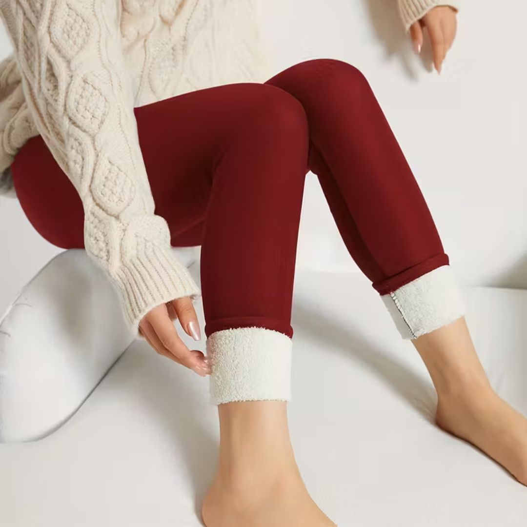 Leggings Termici Donna | Pantaloni Termici Foderati | Leggings Caldi per l'Inverno | CozyLine