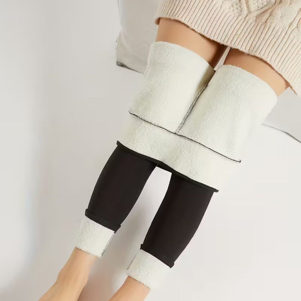 Leggings Termici Donna | Pantaloni Termici Foderati | Leggings Caldi per l'Inverno | CozyLine