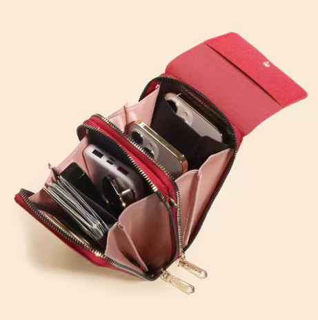 Borsa a Tracolla Donna | Custodia per Cellulare da Appendere con Portafoglio | ModePouch