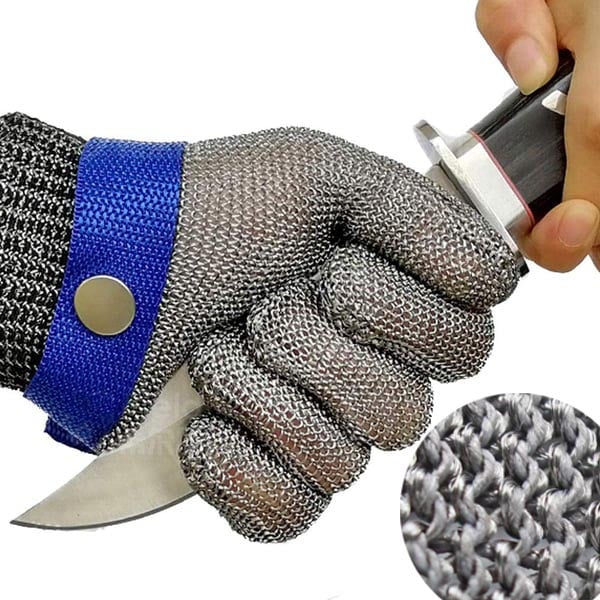 Safehands - Guanto in Metallo con Rete in Acciaio Inossidabile (1+1 Gratis)