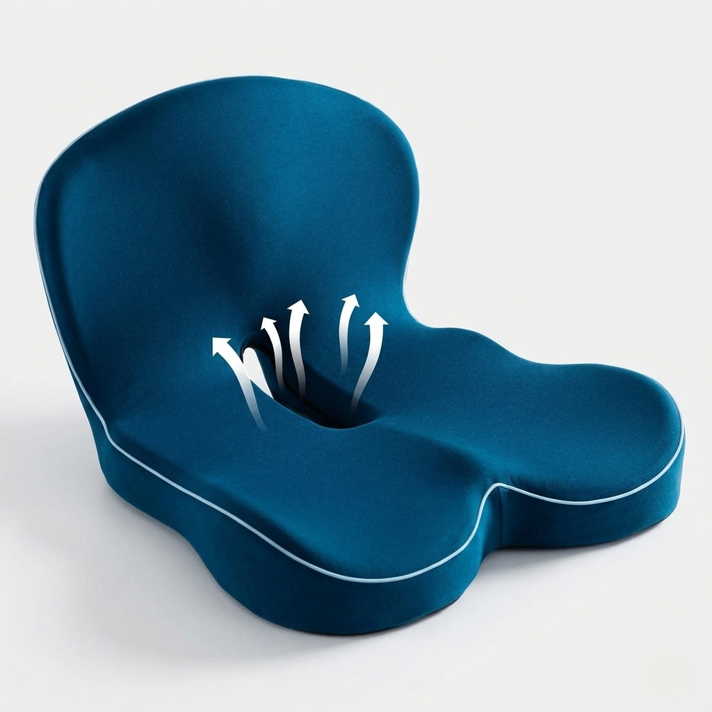 Cuscino in Memory Foam Ergonomico Supporto Seduta per Ufficio Postura e Comfort