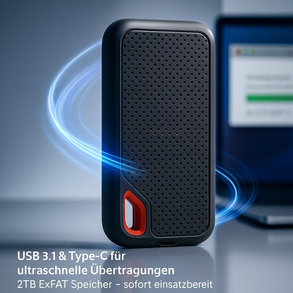 Disco rigido esterno | SSD con 2 TB di memoria | DataBox