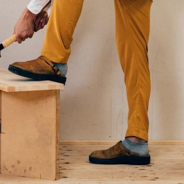 Sandsberg | Pantofole in pelle ortopediche da uomo | Comfort e supporto per l'arco plantare | Marrone
