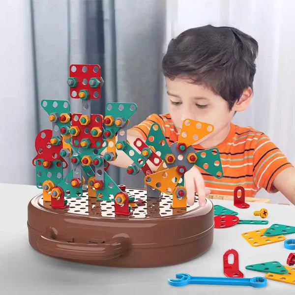 Scatola di Giocattoli Montessori EduDrill™ | Giocattolo educativo creativo con trapano | Sviluppa comprensione tecnica e motricità | SCONTO DEL 50%