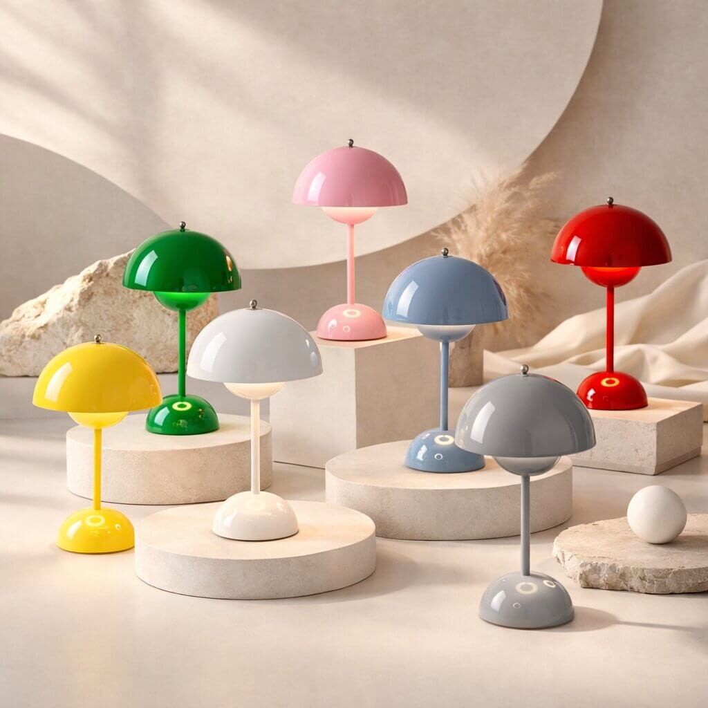 Lampada da tavolo di design | Lampada da tavolo LED | Lampada da comodino | Dimmerabile e senza fili | Lumora