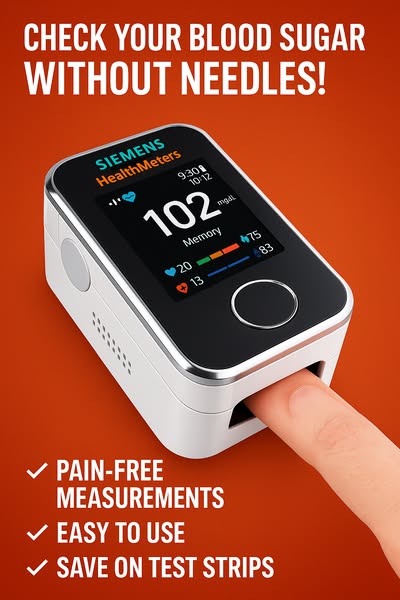 GlucoseGuard Monitor | Oximetro al dito in 5 secondi con il 99% di precisione