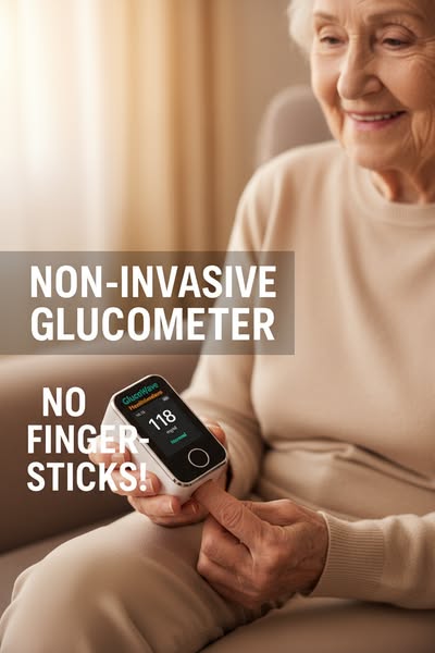 GlucoseGuard Monitor | Oximetro al dito in 5 secondi con il 99% di precisione