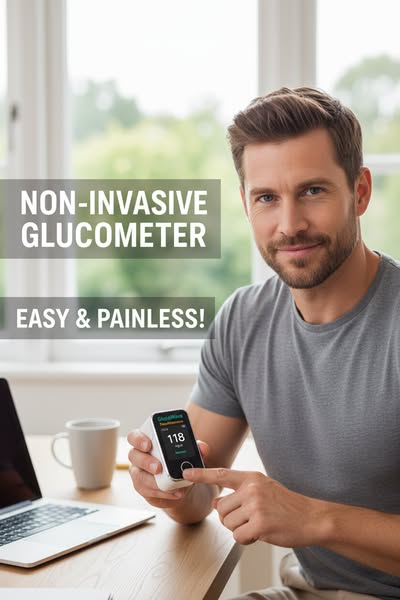 GlucoseGuard Monitor | Oximetro al dito in 5 secondi con il 99% di precisione