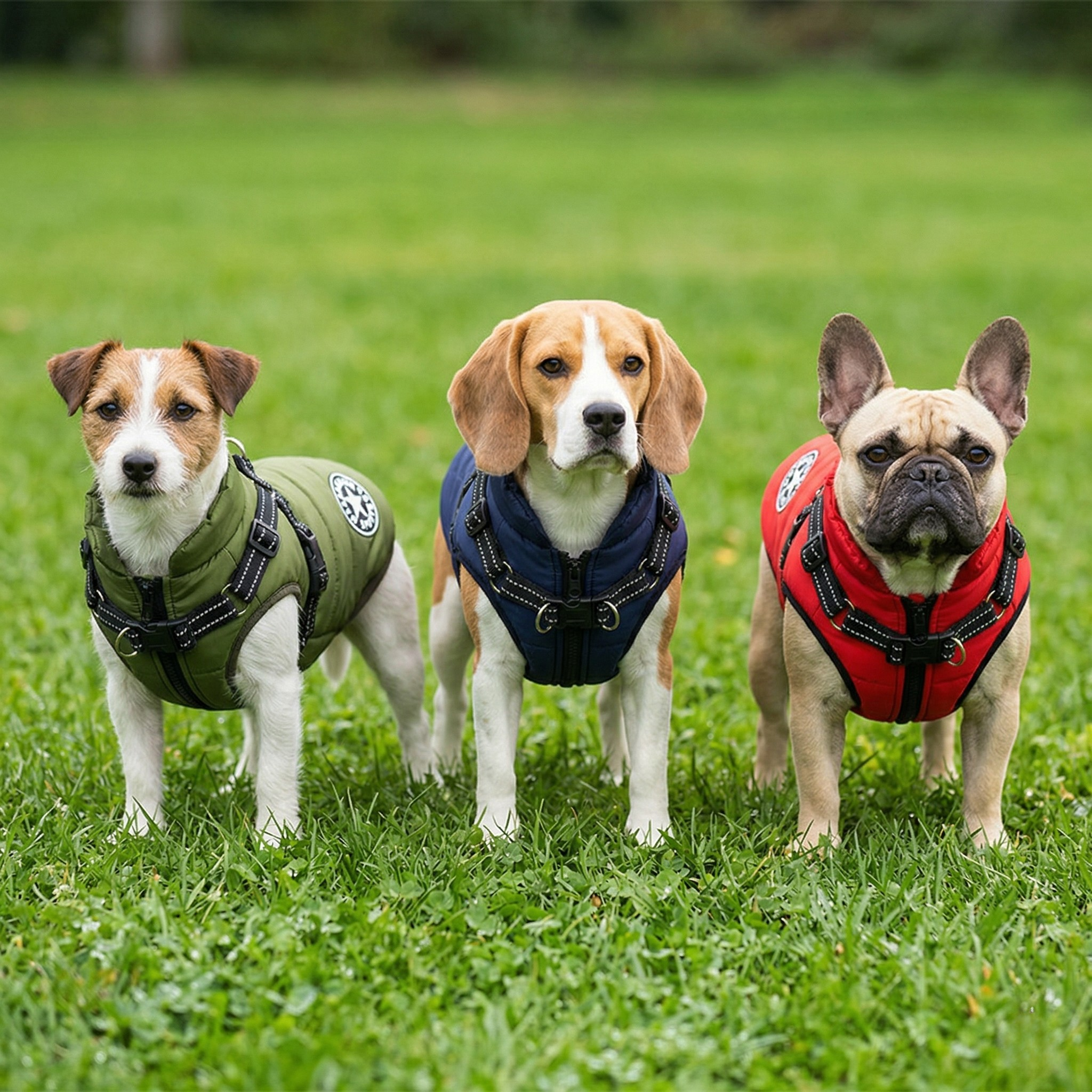 Giacca Impermeabile per Cani con Imbracatura Riflettente Regolabile per Tutte le Taglie