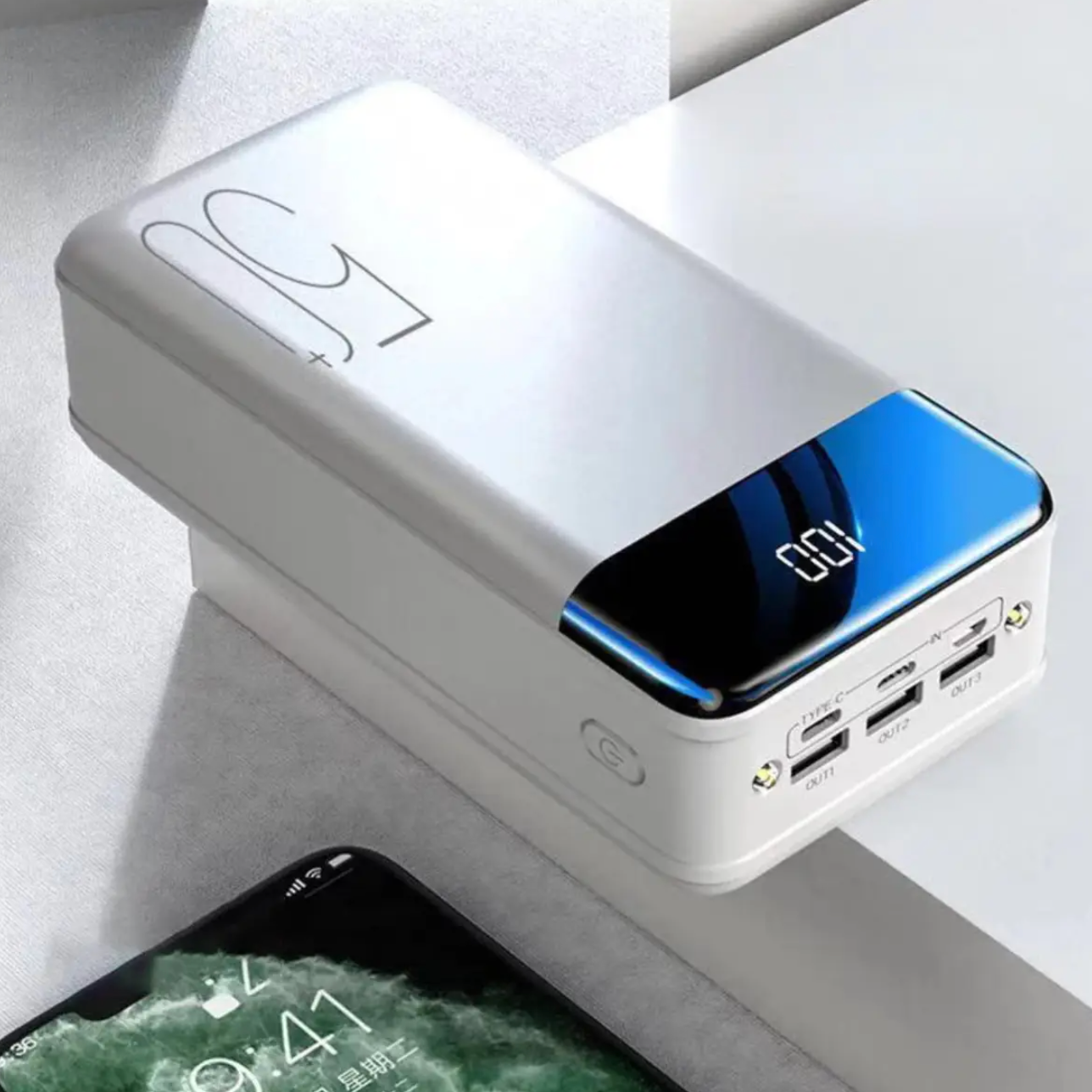 Powerbank da 100.000mAh Ultra Alta Capacità con Super Carica Veloce – Caricatore Portatile per Telefoni, Tablet e Laptop