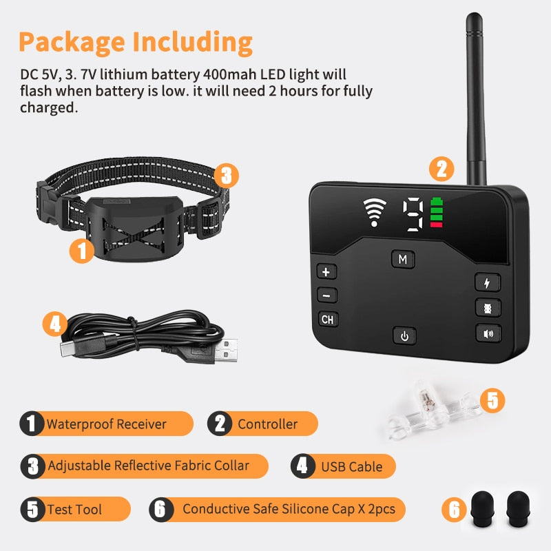 Collare Wireless FenceMate per Cani con Modalità di Addestramento