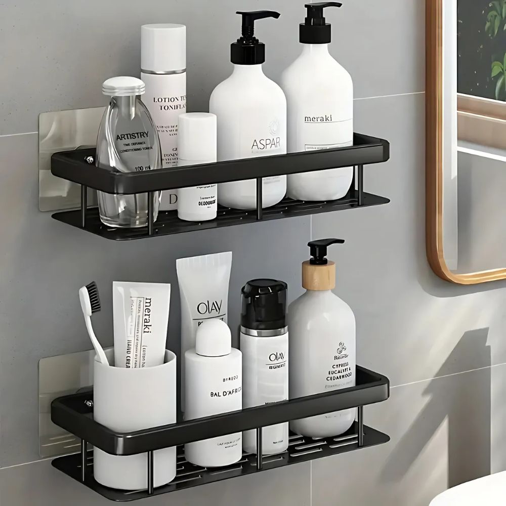 Mensola per doccia senza forare | Ripiano per doccia | Supporto per shampoo per doccia | Ablux