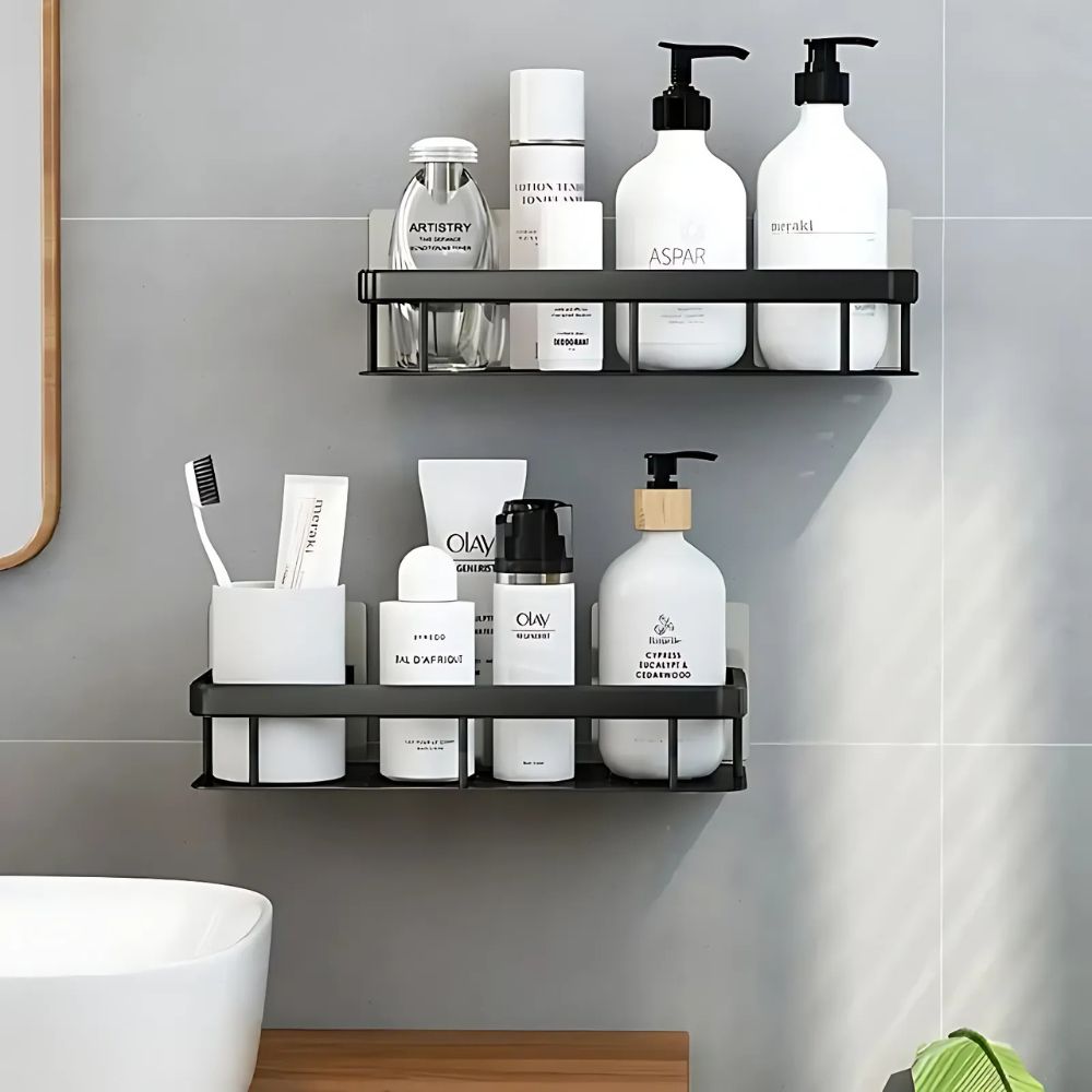 Mensola per doccia senza forare | Ripiano per doccia | Supporto per shampoo per doccia | Ablux