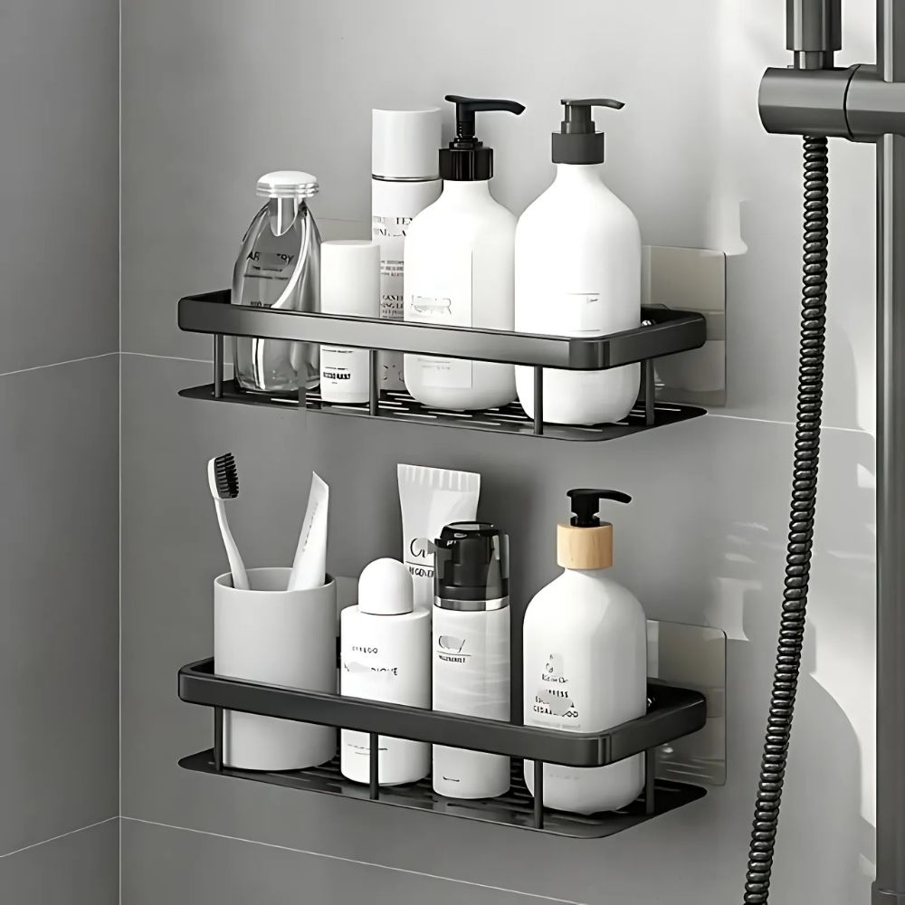 Mensola per doccia senza forare | Ripiano per doccia | Supporto per shampoo per doccia | Ablux