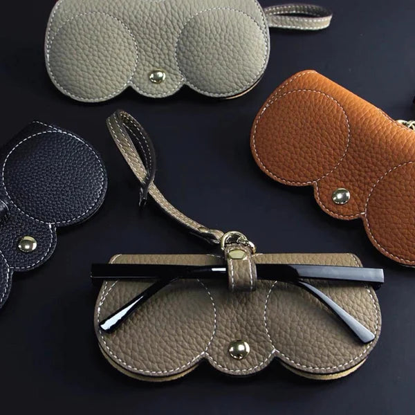Brehn | ShadeShield Custodia per occhiali da sole in pelle morbida