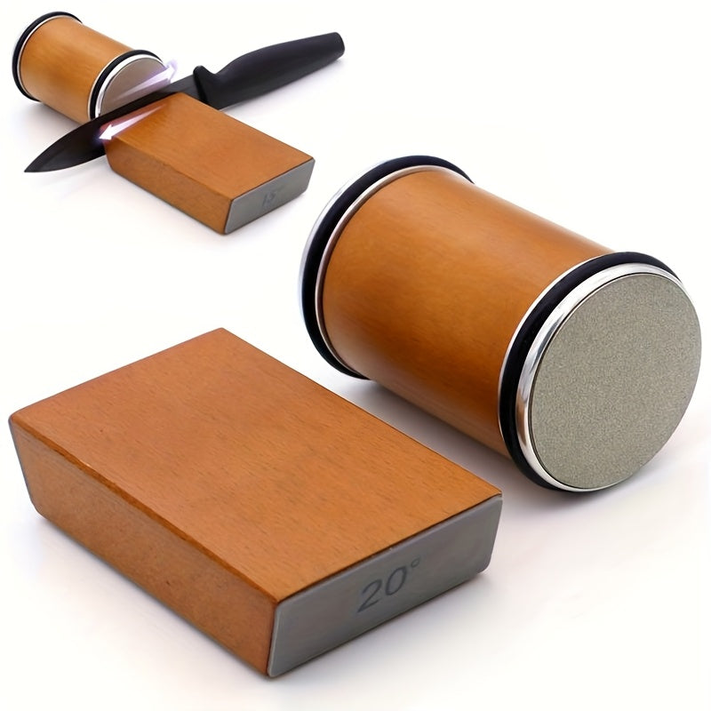 Set di pietre per affilare EdgeCraft DuoSharp | Pietra diamantata con supporto magnetico | Angoli di affilatura 15° e 20° | Legno e metallo