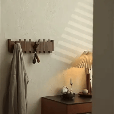 Kaeluo Appendiabiti in Legno da Parete con Tema Pianoforte per Cappelli e Sciarpe
