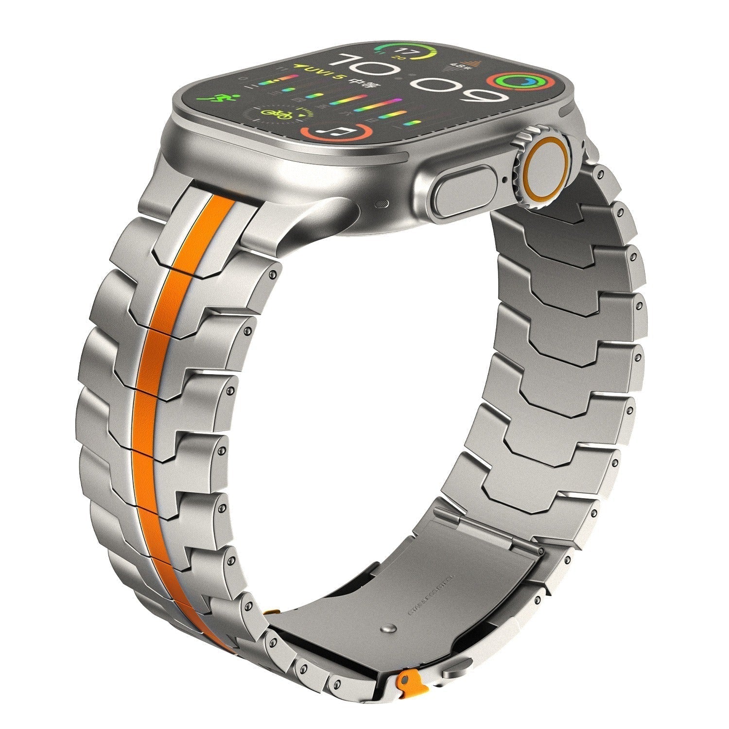 Bracciale in Titanio per Apple Watch Veralis con Chiusura Ipoallergenica