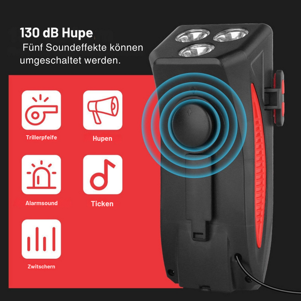 Luce per bicicletta con supporto per smartphone e powerbank | Illuminazione per bicicletta anteriore | PowerRide