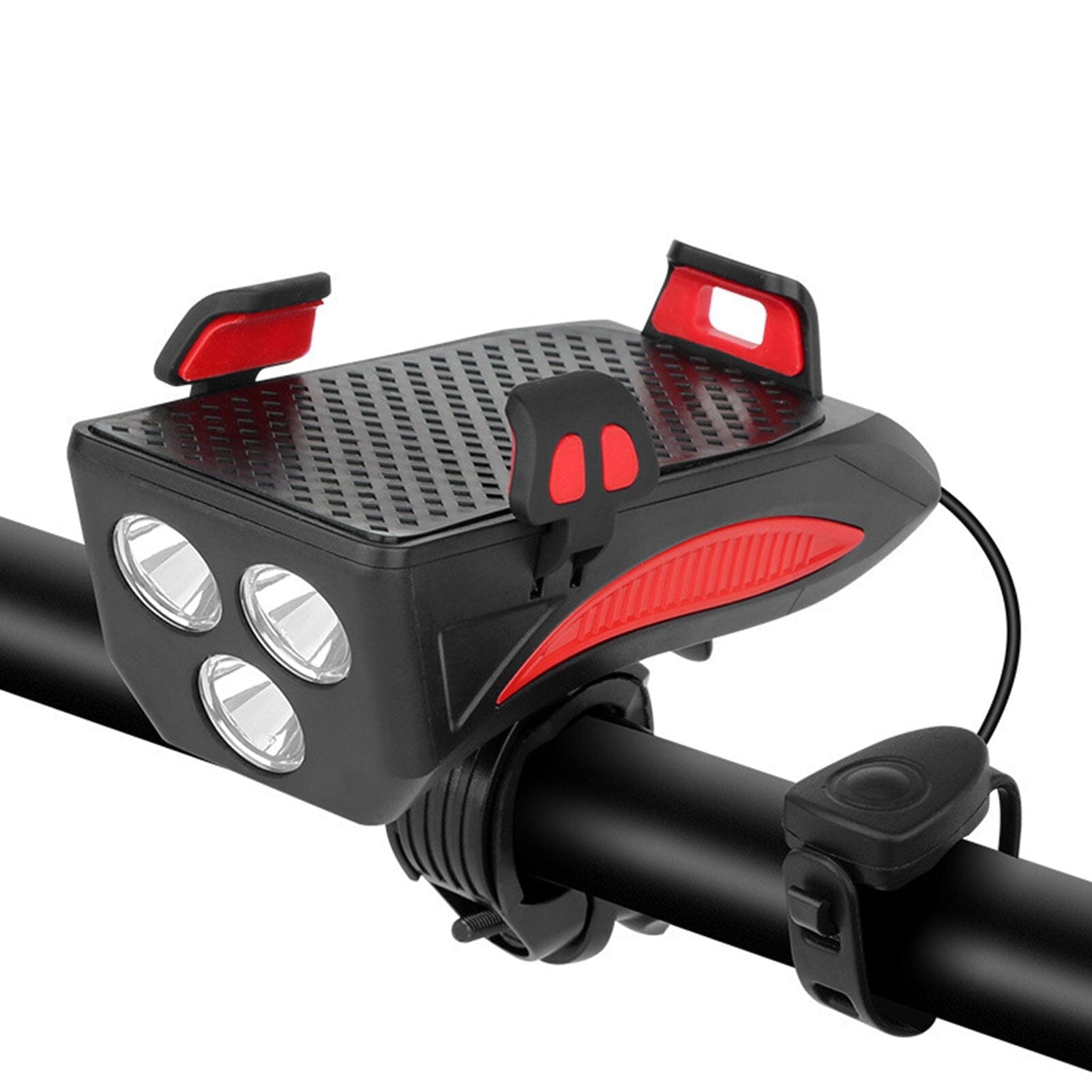 Luce per bicicletta con supporto per smartphone e powerbank | Illuminazione per bicicletta anteriore | PowerRide