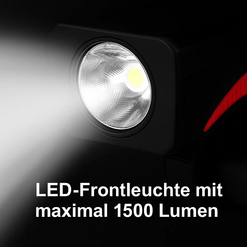Luce per bicicletta con supporto per smartphone e powerbank | Illuminazione per bicicletta anteriore | PowerRide