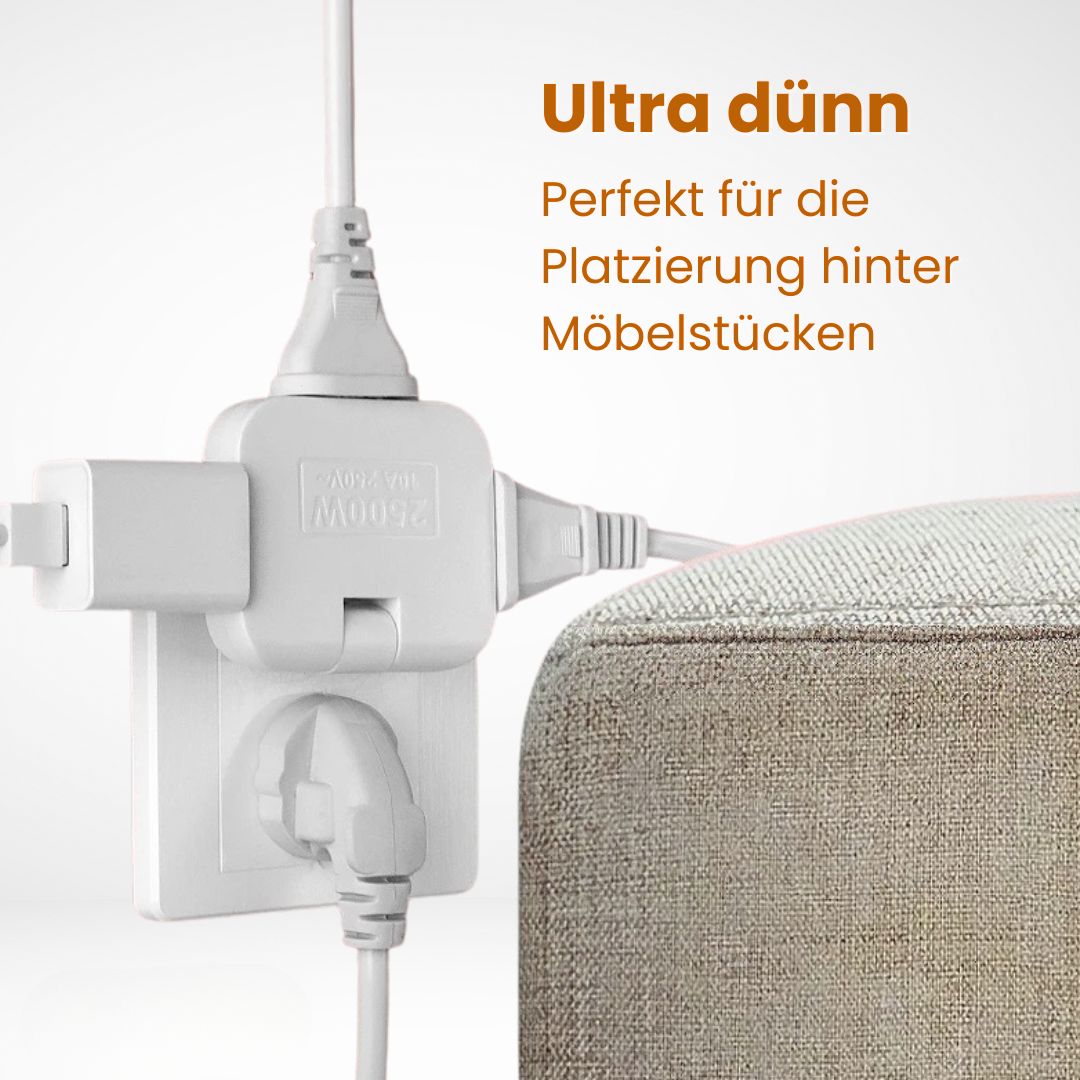 Flachstecker | Tripla Presa Piatta | FlexiPlug