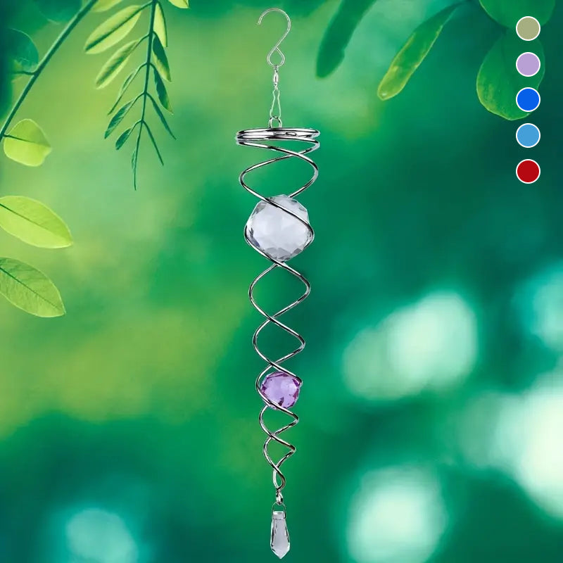 1+1 GRATIS | CrystalTwister - Spirale di Cristallo in Metallo per Windchime
