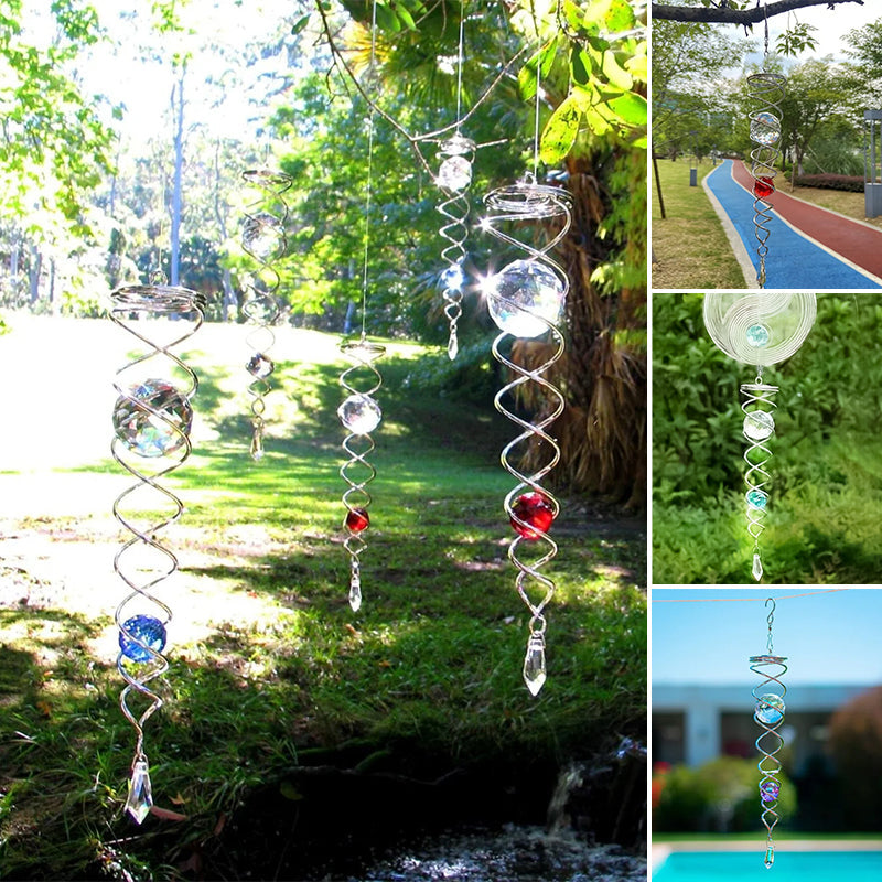 1+1 GRATIS | CrystalTwister - Spirale di Cristallo in Metallo per Windchime