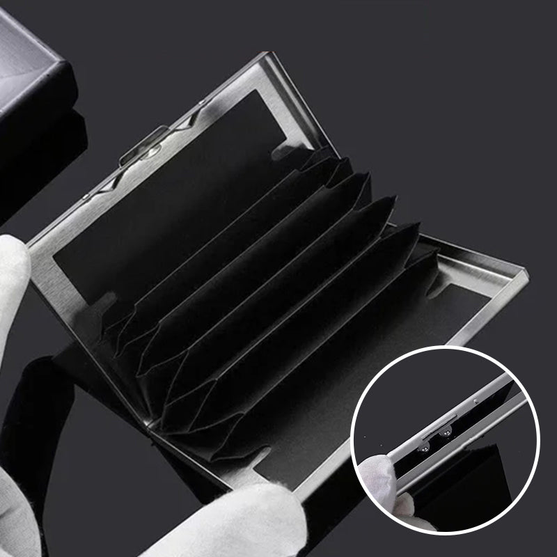 Portafoglio ultra sottile con protezione contro il furto e la demagnetizzazione