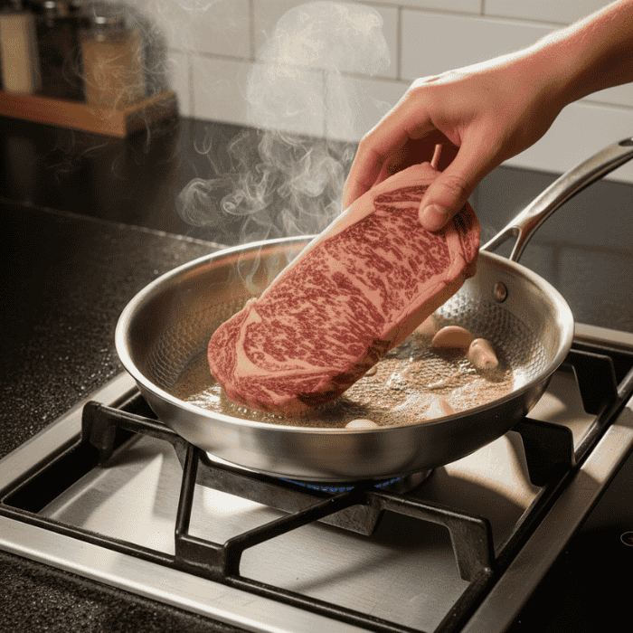 TITANFORGE Padella Premium 2.0 - Padella in Titanio Resistente ai Graffi Senza Rivestimento per Risultati di Cottura Perfetti