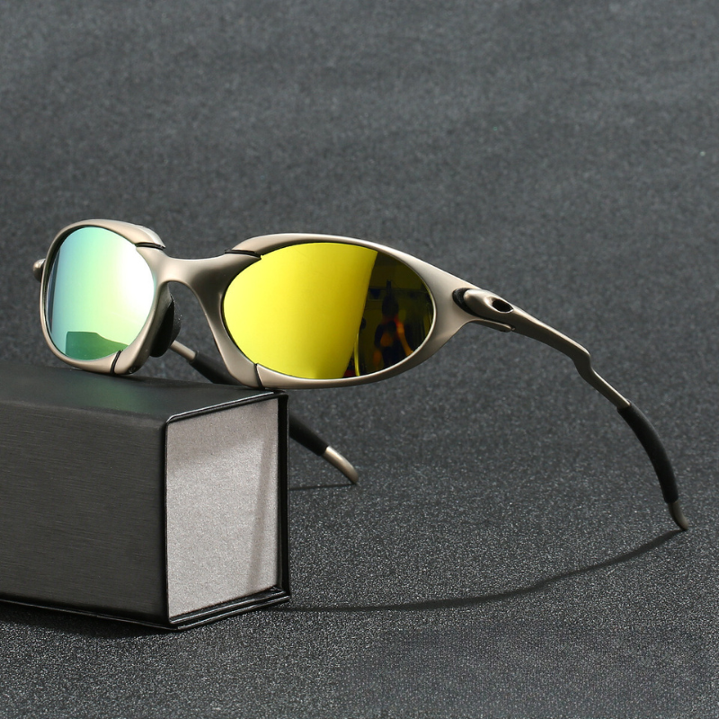 Occhiali da Sole Polarizzati da Uomo – Protezione UV con Montatura Leggera in Metallo