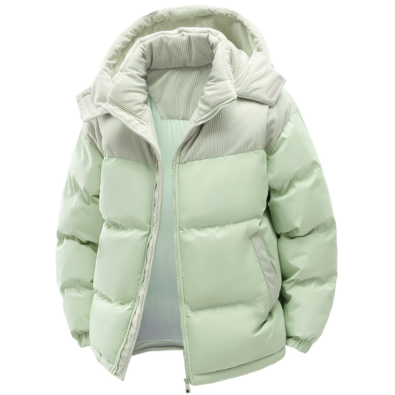 Giacca Invernale Uomo | Giacca Imbottita con Cappuccio | Calda e Antivento