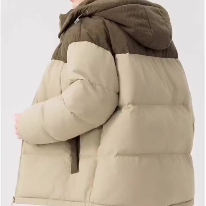 Giacca Invernale Uomo | Giacca Imbottita con Cappuccio | Calda e Antivento