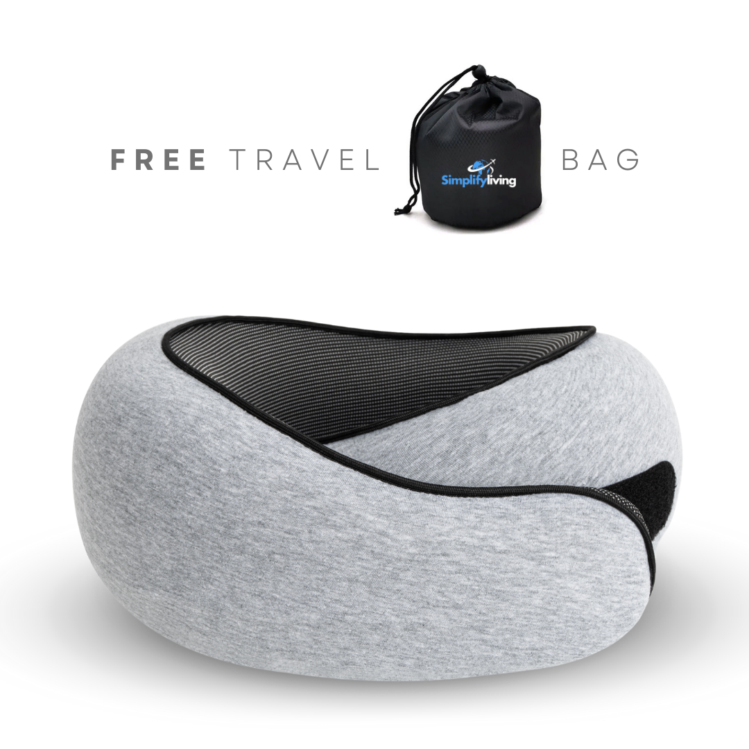 LuxVoyage Elite Cuscino da Viaggio | Comfort e supporto ottimali per viaggi rilassanti