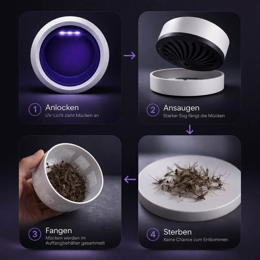 Trappola per Mosche Frutta | Lampada UV per Zanzare per Interni ed Esterni | Trappole per Zanzare | Insectra