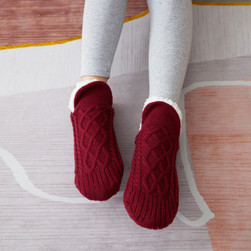 Calze Coccole per Donna e Uomo | Calze a Maglia con Suole Antiscivolo | Calze Antiscivolo | Calore per i Piedi