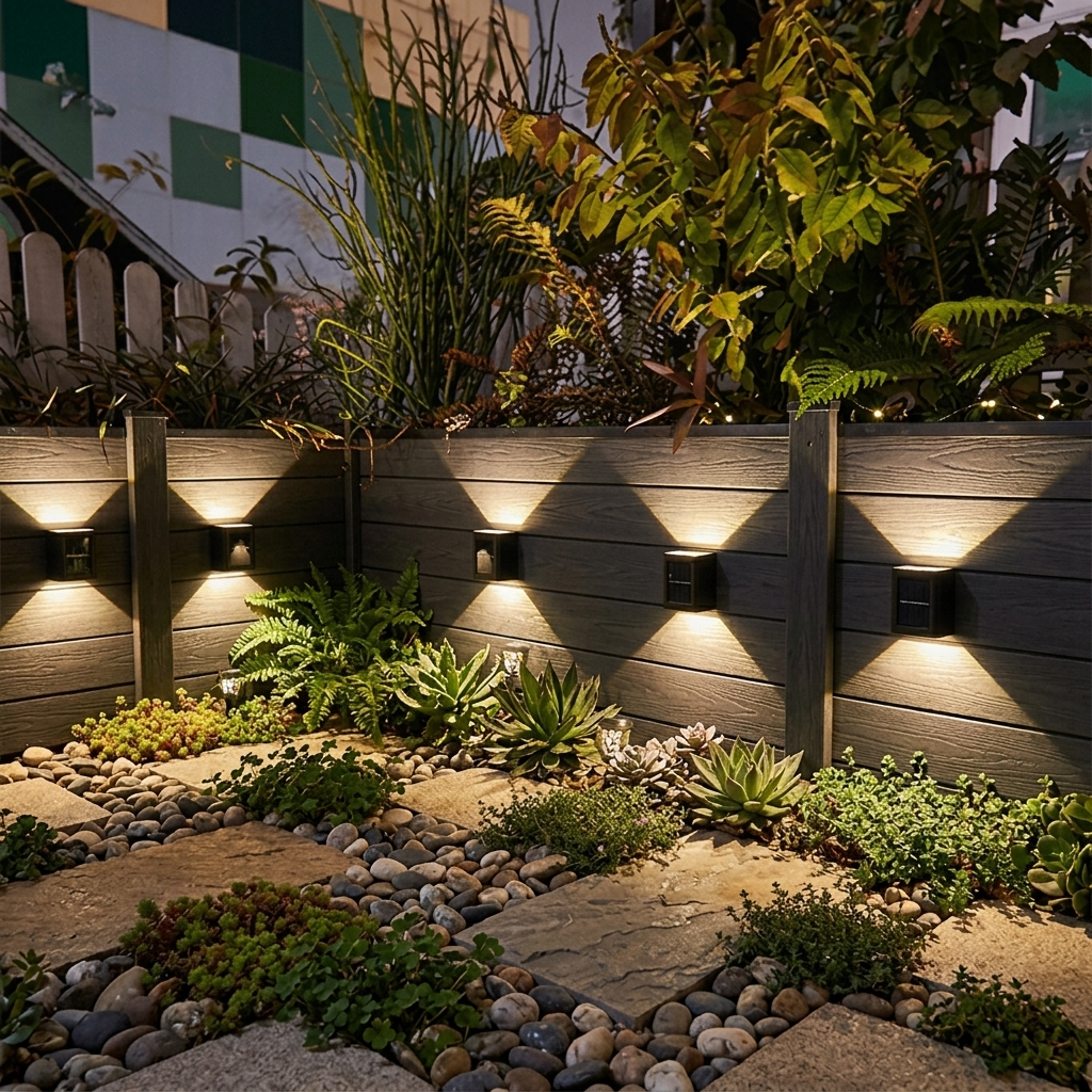 Lampade Solari da Giardino Wireless LED Luci da Parete Esterno con Sensore di Movimento Impermeabili